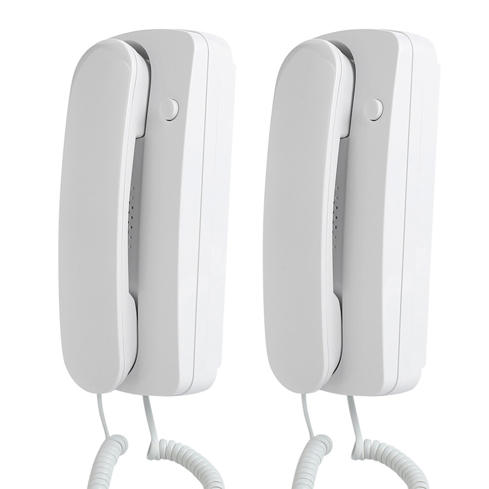 Corded Phone For Home, Wall Mountable Phone With Cord No Ac Power Required Landline Phone Supports Mute Pause Functions For Office Hotel Bank Call 9048212312017