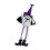 Soft Halloween Witch Hat Long Legged Doll Ornament-purple hat 1