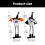 Soft Halloween Witch Hat Long Legged Doll Ornament-purple hat 4