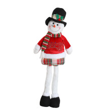 Kleurrijke Flanel Kerstkarakters Desktop Decoratie-Sneeuwman