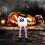 Soft Halloween Witch Hat Long Legged Doll Ornament-purple hat 7