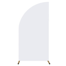 Stretch Fabric Arch Cover for Weddings and Banquets-6 White