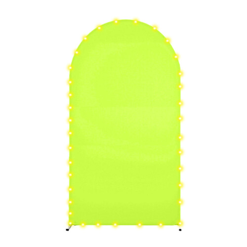 Arch Shaped Backdrop Cloth with Lighting-5ft fluorescent green