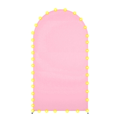 Arch Shaped Photography Background Backdrop Cloth with-6 Pink