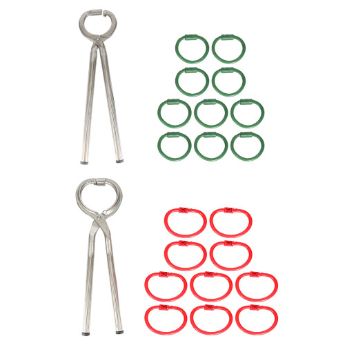 Professional Cattle Nose Rings Applicator-100 pieces of medium 1