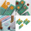 50Pcs Colored Seal Stick for Wedding Invitations,-ice blue 2