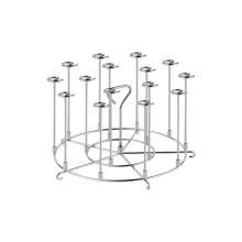 304 Stainless Steel Vertical Skewer Stand Air Fryer BBQ Kabobs Space Saving Kitchen Tool Ref: 8276