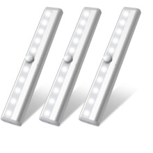 Luzes de armário com sensor de movimento, fita adesiva economizadora de energia, fita magnética para lavanderias e geladeiras.