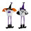 Stylish Halloween Long Legs Witch Hat Doll Plush-black hat 2