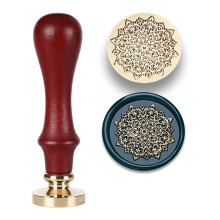 Christmas Themed Stamp Head and Wood Handle Set for Seal-Xue Ji