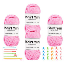 Crochet Yarns Thread for Carpet Rug Hanging Decoration-Cute pink
