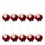 10Pcs Creative Felt Sheep Hanging Accent Holiday Ornament-Red 1
