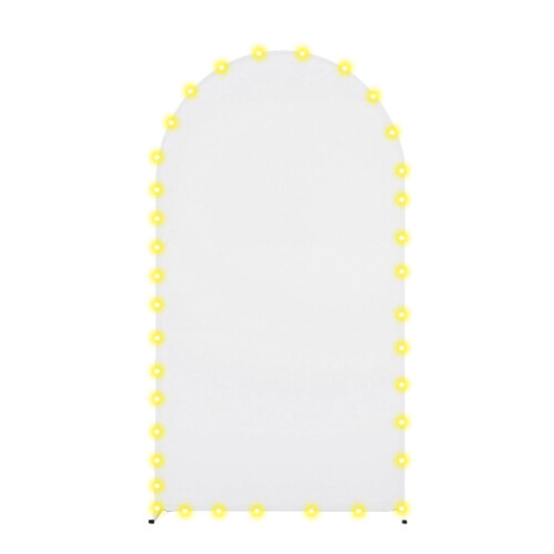 Arch Shaped Photography Background Backdrop Cloth-7.2ft White