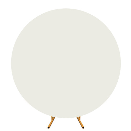 Round Backdrop Cover Photography Studio-Ivory white 7.5ft