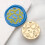 10Pcs Embossed Seal Stamp Head for-Interlaced six point 7