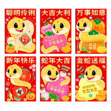Pack of 5 2025 Snake Year Packets Chinese New Year 2025-3504