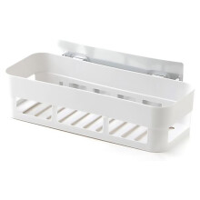 Étagère murale de salle de bain, design gain de place, étagère de rangement adhésive élégante et moderne pour articles de toilette,