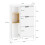 SoBuy Meuble à Chaussures Blanc FSR209-WN 3