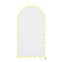Arch Shaped Backdrop Cloth with Lighting for-6.6ft White