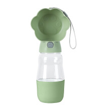 530ml Dog Water Dispenser Drinking-Green Water and food cup