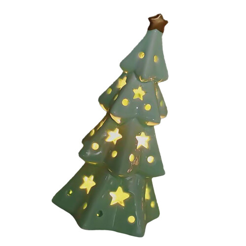 Elegant Holiday Decors Ceramic Star for Christmas Tree Delicate