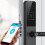 Κλειδαριά πόρτας Smart Lock χωρίς κλειδί με βιομετρικό σύστημα δακτυλικών 2