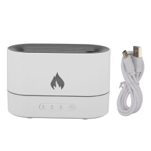 Diffusore di aromi a ultrasuoni, diffusore con effetto fiamma, combina umidificatore e diffusore di aromi con alta frequenza a 4 MHz per una