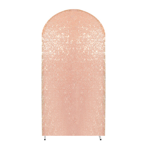 Practical Party Arch Stand Cover for Round Top-4ft rose gold