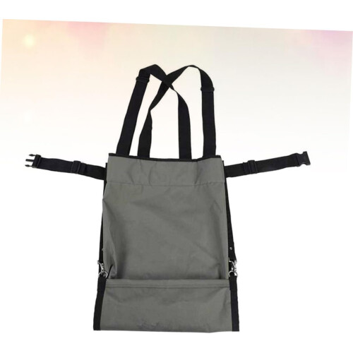 1pc Fruit Vegetable Picking Bag Versatile Picking Apron Adjustable Garden Harvest Storage Bag, gray Ref: 1412 1