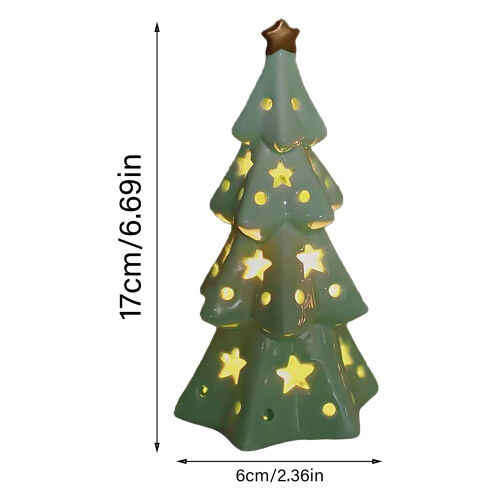 Elegant Holiday Decors Ceramic Star for Christmas Tree Delicate 2
