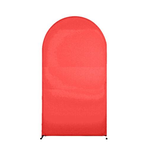 Elegant abric Round Backdrop Stand Sophisticated-Red 6.6ft