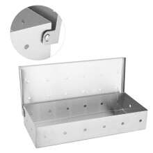 Stainless Steel Smoker Box BBQ Smoker Box Wood Chips BBQ Accessories for Outdoor Picnic Ref: 8507