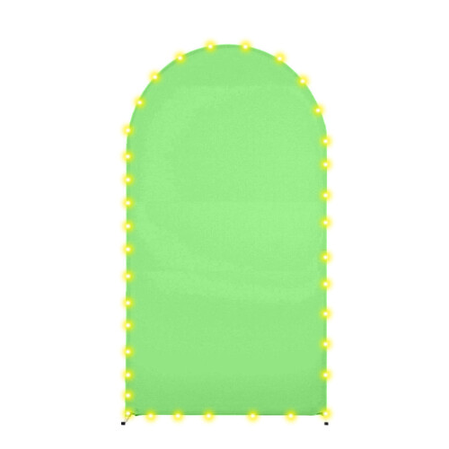 Arch Shaped Photography Background Backdrop Cloth-6.6ft Green