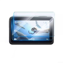 Lens Screen Protector For Osmo Action 5 Pro, 2Pack Tempered Glass With 2 Lens Covers, Anti Scratch Anti Bubble Glass