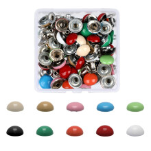40-200Pcs Leather Rivets Button Fasteners, 6mm-10mm-Set 7