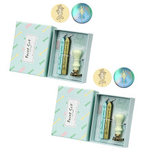 2 Box Wax Seal Stamp Set Best Wishes Sealing Wax Set-Lavender