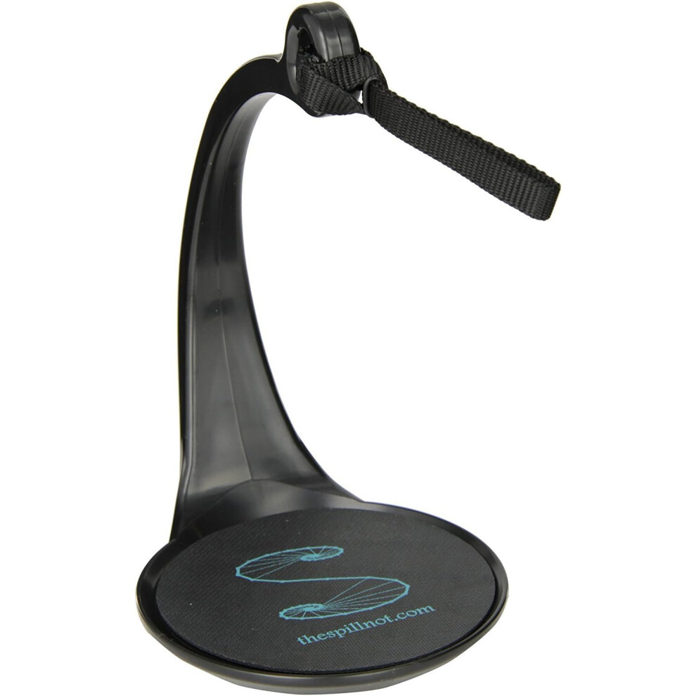 Black Stylish Clip-On Glass Holder, Travels Easily To Beaches And Patios, Durable Construction Ensures Longevity For Office Must Have