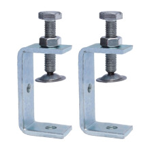 C Klemme Klein C-Zwingen Schraubzwingen, 2Stück C Zwingen, Schraubklemme, Edelstahl Heavy Duty Clamp com Edelstahl Haken und Ringschrauben, para