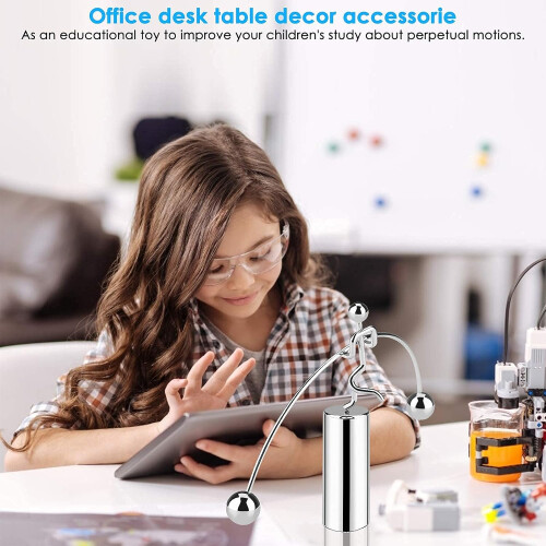 Παιχνίδι KineticArt SteelBalanceToy, Αξεσουάρ Γραφείου από Υψηλής Ποιότητας Ατσάλι, Παιχνίδι