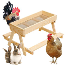 Hhner PicknicktischFutterspender Mit Netzablage Hält Futter Frisch Trocken Fr Geflgel Ref: 9194
