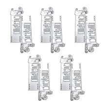 5 Pcs Snowflake Die Cuts Christmas Metal Cutting Dies-JAM1099