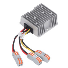 Waterdichte DC-naar-DC buck-converter spanningsregelaarmodule voor golfkarretjes met hoogrendements synchrone gelijkrichter, natuurlijke luchtkoeling