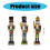 1Pcs Traditional 38cm Wood Nutcrackers Shaped Figurine-Green 4