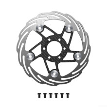 Bike Disc Brake Rotors 160/180mm Aluminium Alloy 6Bolt For Road And Mountain Bikes