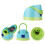 Couvercle de remplacement universel pour bouteilles-bleu lac 1