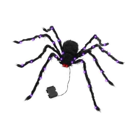 Eerie Halloween Celebration Spiders with Lighting Effect for-30