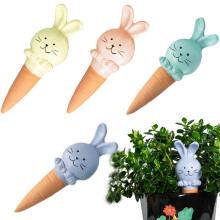 Automatic Plant Waterer for Indoor Use in Rabbit Shape Terracotta Drip Irrigation Sticks