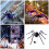 Eerie Halloween Celebration Spiders with Lighting Effect for-30 2