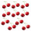 10 Pair False Cherry Decorations Artificial Cherries Props-Red 1