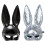 Realistic Rabbit Animal Face Mask Festival Rabbit-Silver 2